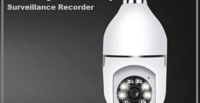 Best Weatherproof Outdoor Camera Light Bulb Security Surveillance Recorder